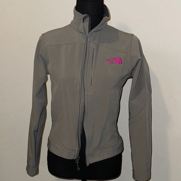The North Face Jackets & Blazers - The North Face Women's Gray Ski Jacket with Pink Logo